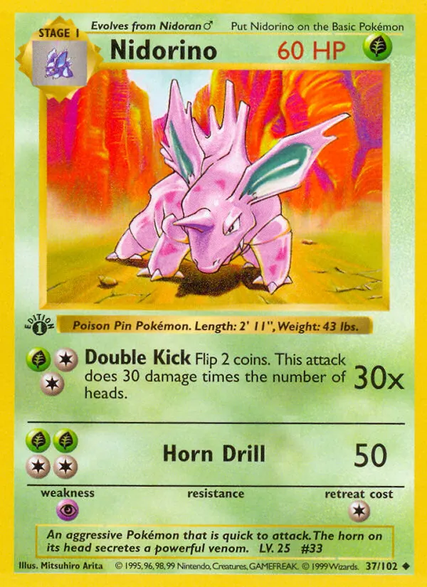 Nidorino - Base #37