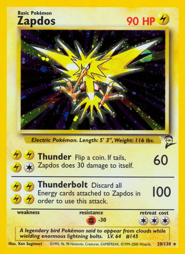Zapdos - Base Set 2 #20
