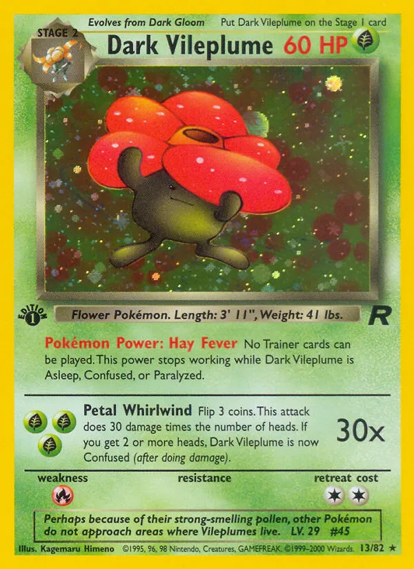 Dark Vileplume - Team Rocket #13