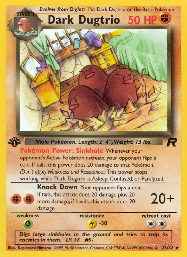 Dark Dugtrio - Team Rocket #23