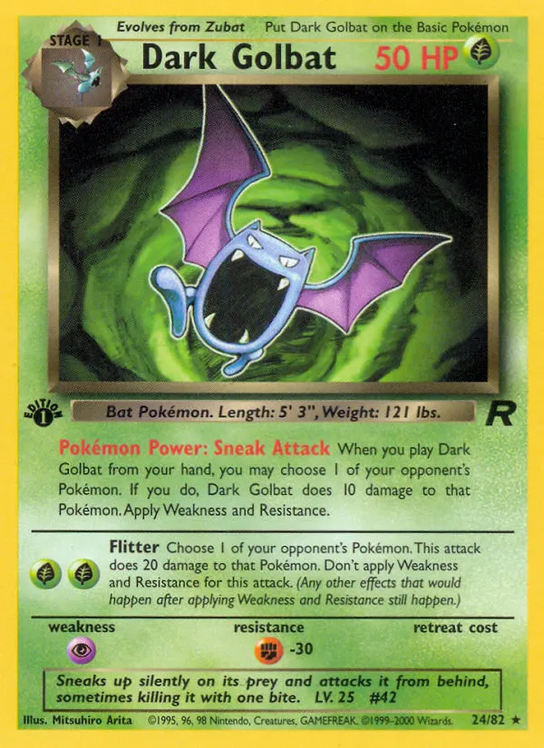 Dark Golbat - Team Rocket #24