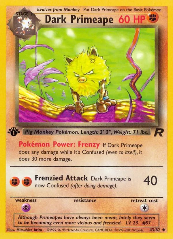 Dark Primeape - Team Rocket #43