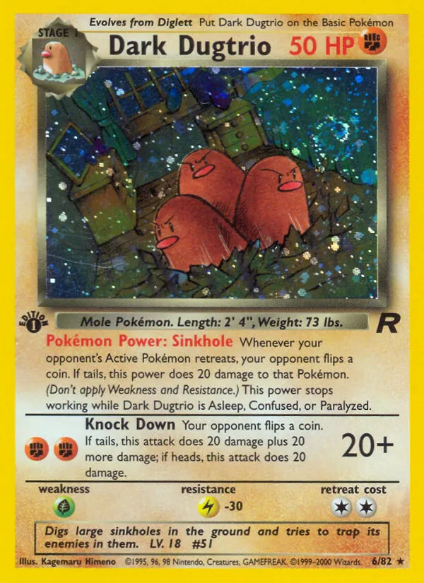 Dark Dugtrio - Team Rocket #6