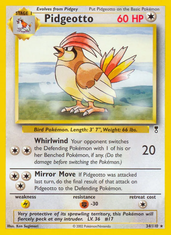 Pidgeotto - Legendary Collection #34