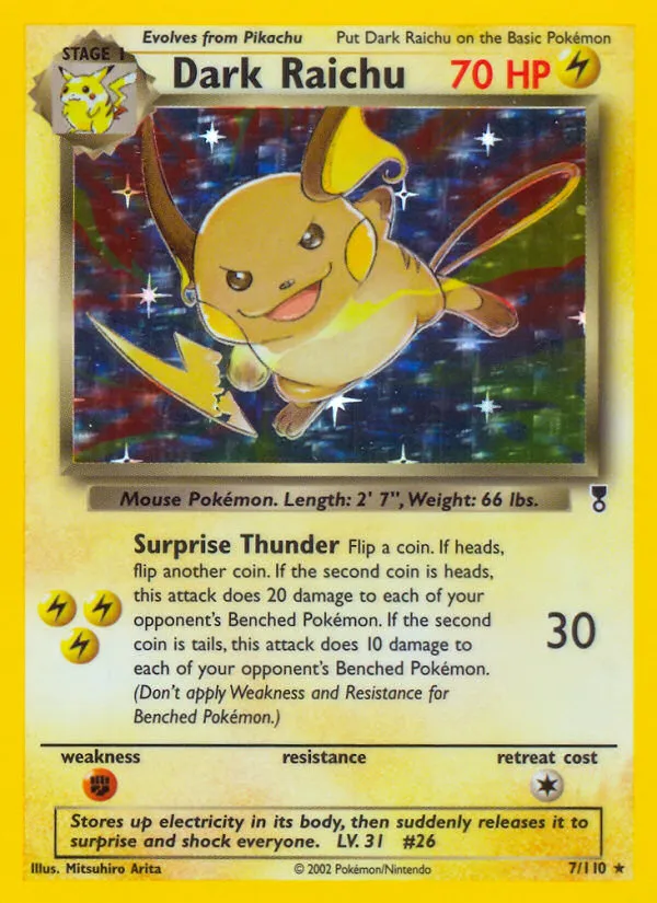 Dark Raichu - Legendary Collection #7