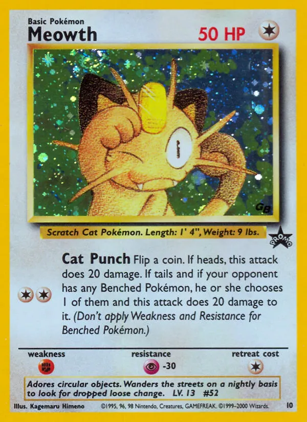 Meowth - Wizards Black Star Promos #10