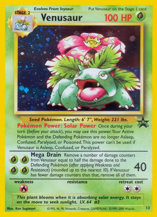 Venusaur - Wizards Black Star Promos #13