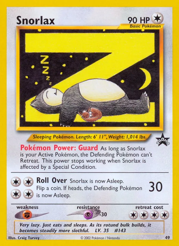 Snorlax - Wizards Black Star Promos #49