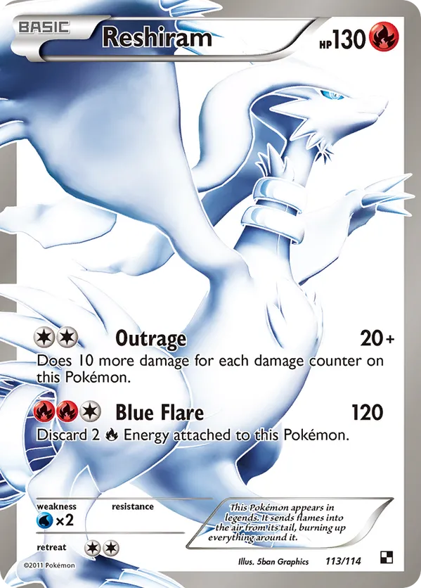 Reshiram - Black & White #113