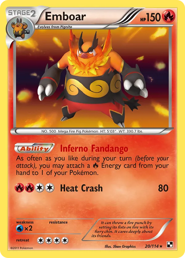 Emboar - Black & White #20