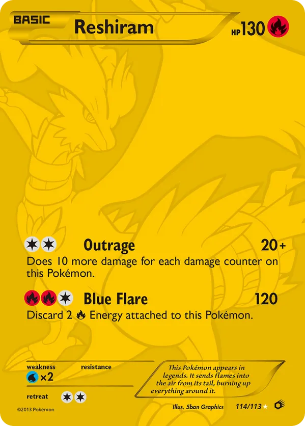 Reshiram - Legendary Treasures #114