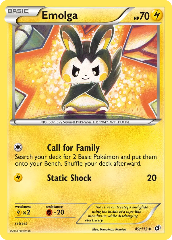 Emolga - Legendary Treasures #49