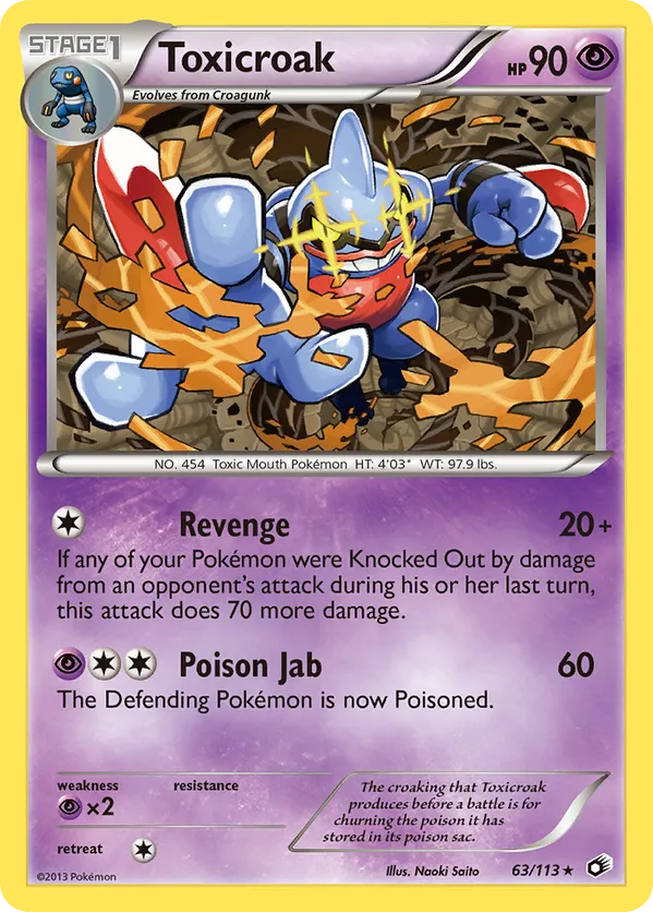 Toxicroak - Legendary Treasures #63