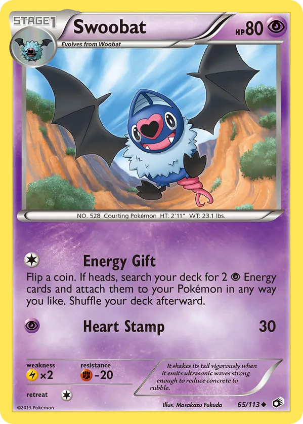 Swoobat - Legendary Treasures #65