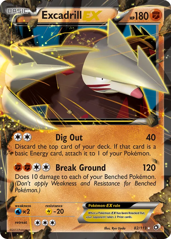 Excadrill-EX - Legendary Treasures #82