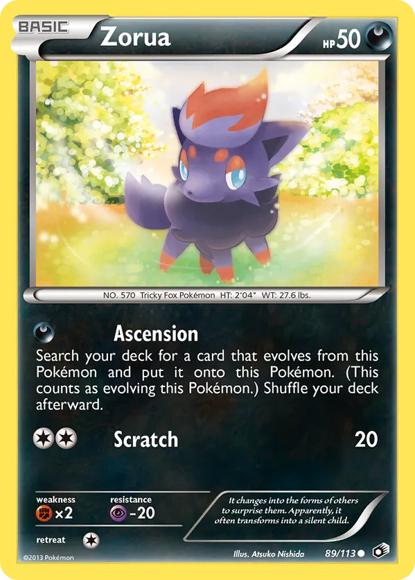 Zorua - Legendary Treasures #89