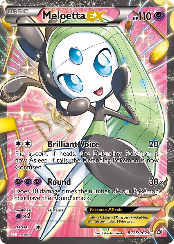 Meloetta-EX - Legendary Treasures #RC25