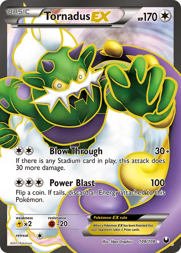 Tornadus-EX - Dark Explorers #108