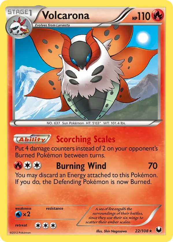Volcarona - Dark Explorers #22