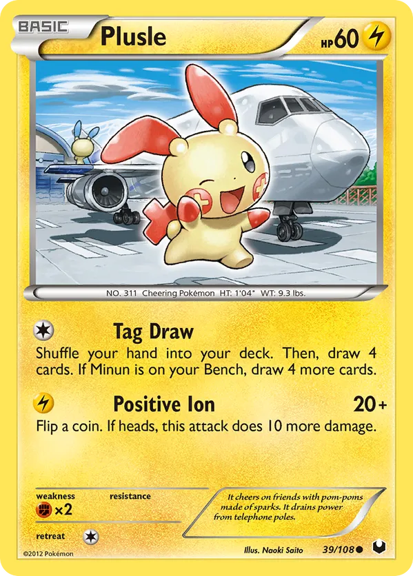 Plusle - Dark Explorers #39