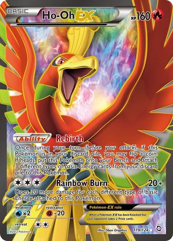 Ho-Oh-EX - Dragons Exalted #119