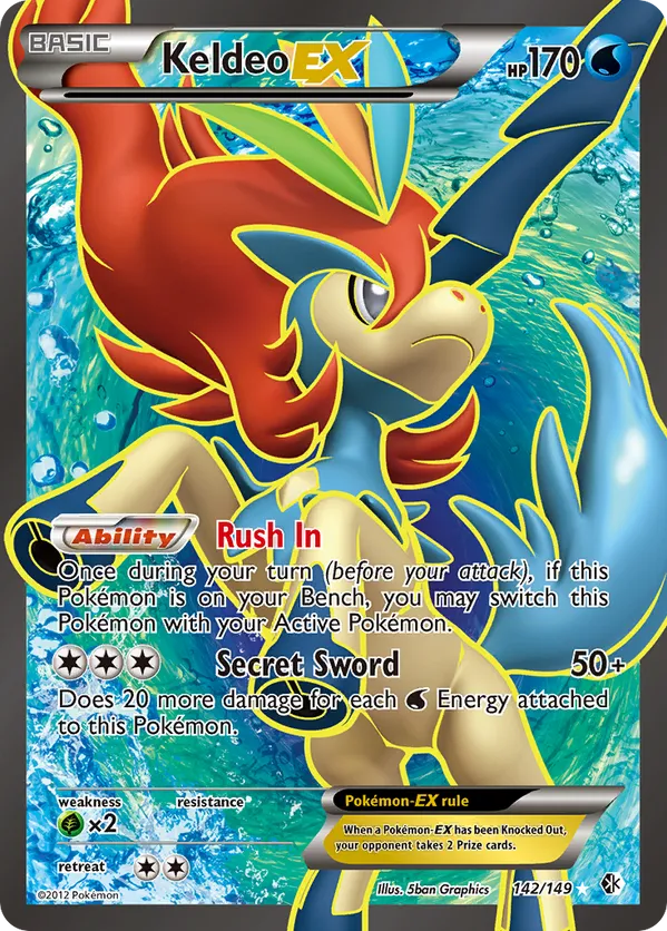 Keldeo-EX - Boundaries Crossed #142
