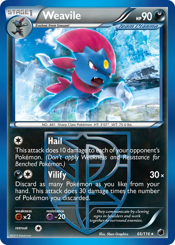 Weavile - Plasma Freeze #66