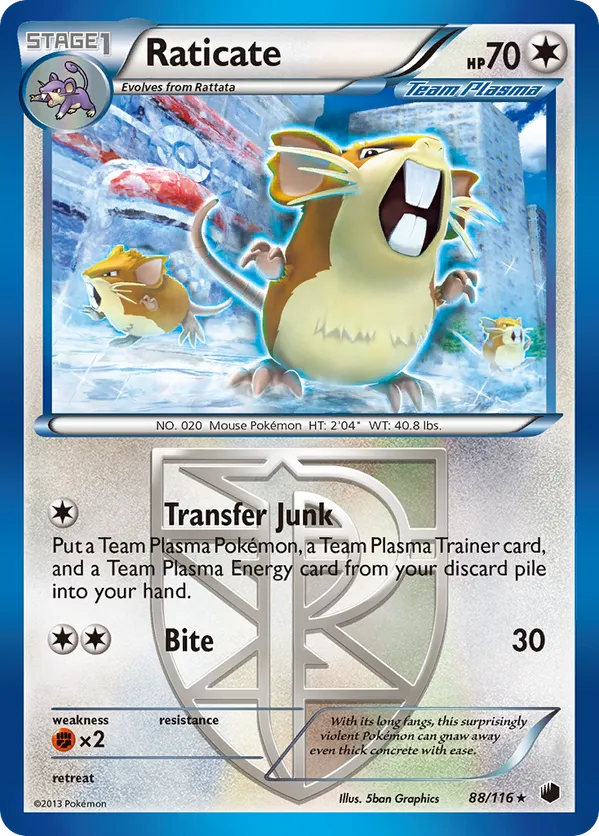 Raticate - Plasma Freeze #88