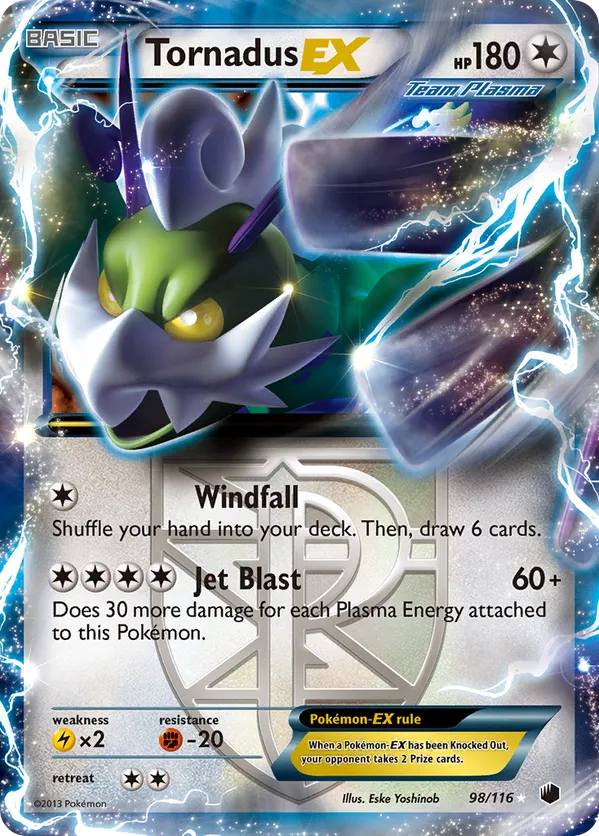Tornadus-EX - Plasma Freeze #98