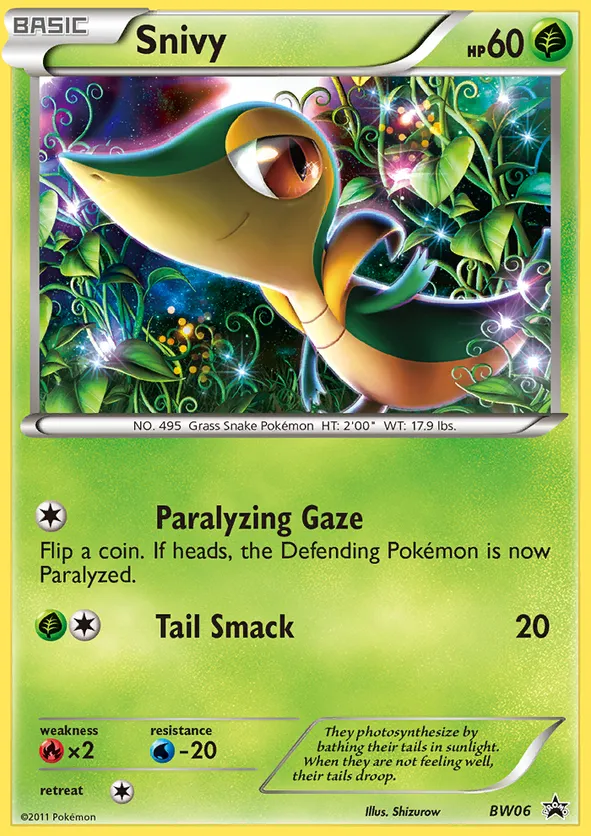 Snivy - BW Black Star Promos #BW06