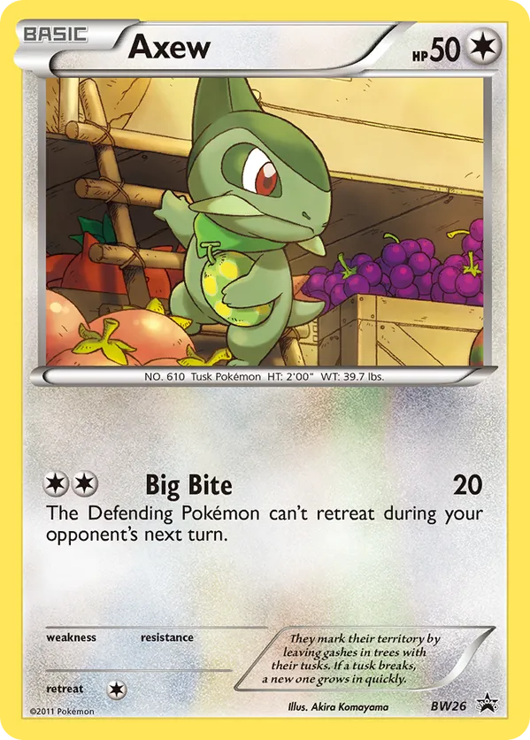 Axew - BW Black Star Promos #BW26