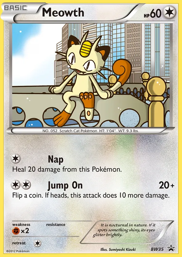 Meowth - BW Black Star Promos #BW35