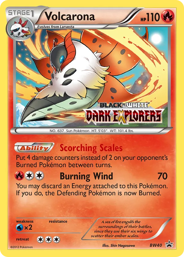Volcarona - BW Black Star Promos #BW40
