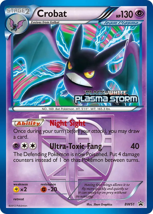 Crobat - BW Black Star Promos #BW51