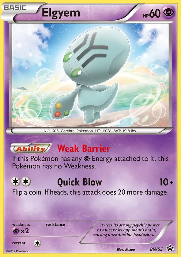 Elgyem - BW Black Star Promos #BW55
