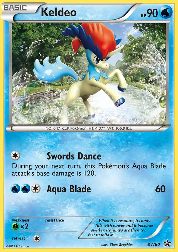 Keldeo - BW Black Star Promos #BW60