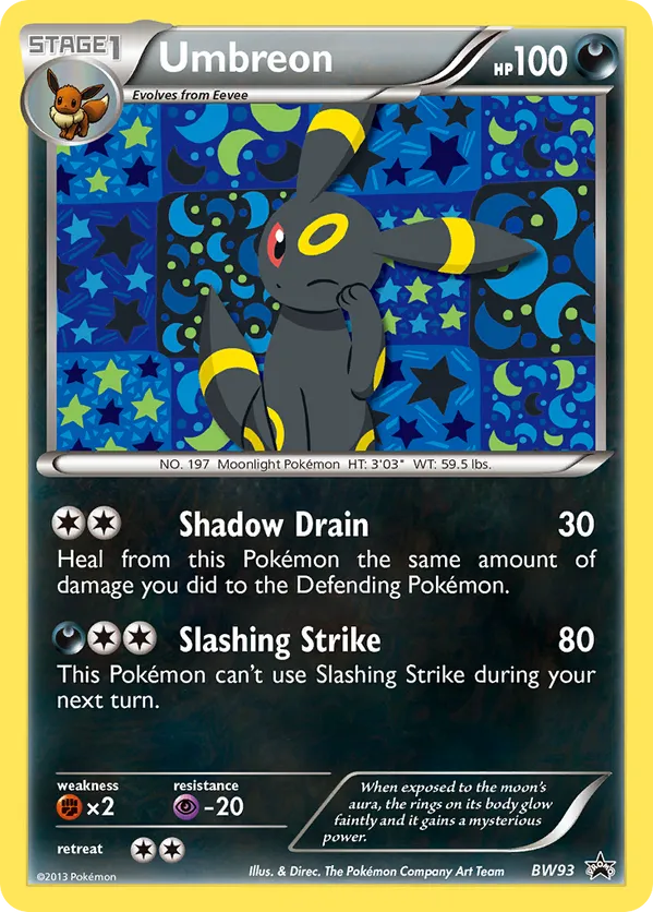 Umbreon - BW Black Star Promos #BW93