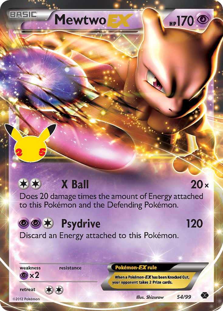 Mewtwo-EX - Celebrations: Classic Collection #54
