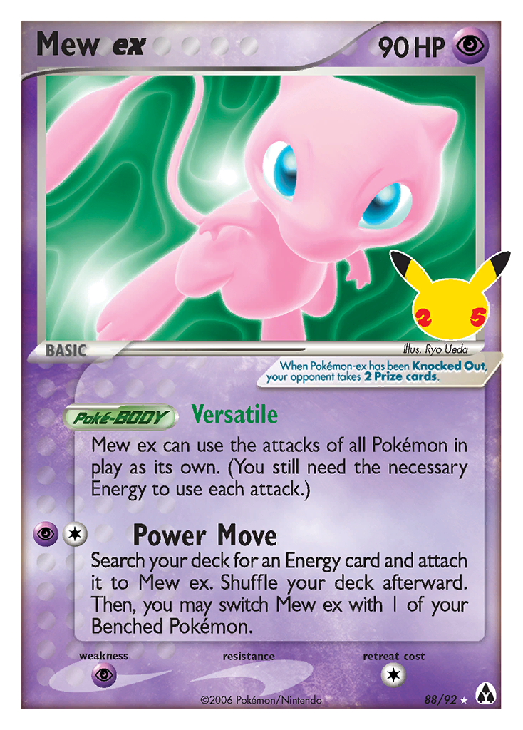 Mew ex - Celebrations: Classic Collection #88