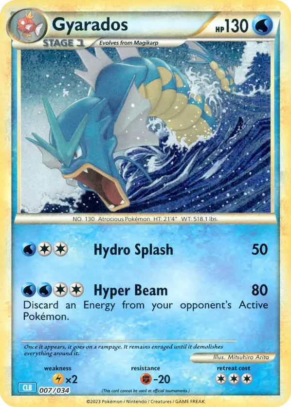 Gyarados - Pokémon TCG Classic - Blastoise #007