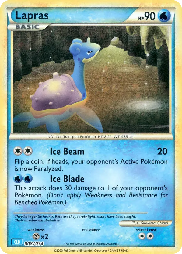 Lapras - Pokémon TCG Classic - Blastoise #008