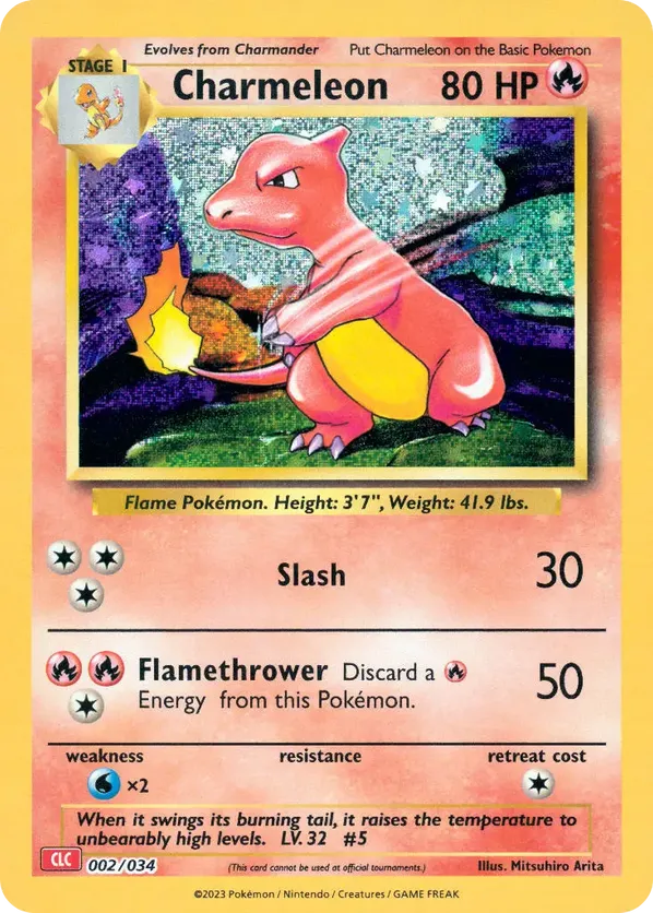 Charmeleon - Pokémon TCG Classic - Charizard #002