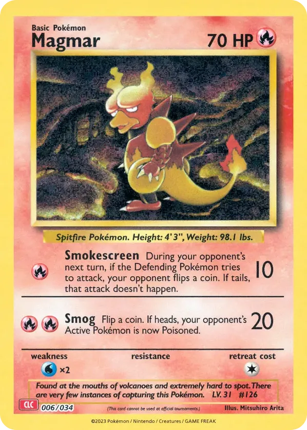 Magmar - Pokémon TCG Classic - Charizard #006