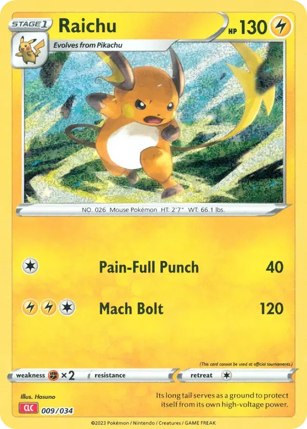 Raichu - Pokémon TCG Classic - Charizard #009