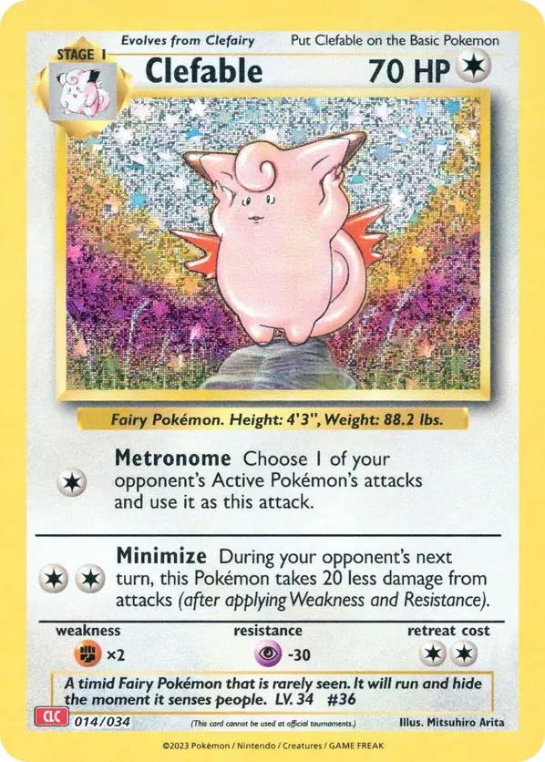 Clefable - Pokémon TCG Classic - Charizard #014