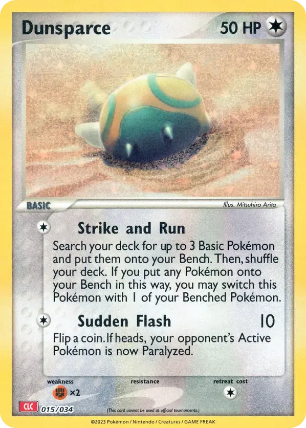 Dunsparce - Pokémon TCG Classic - Charizard #015
