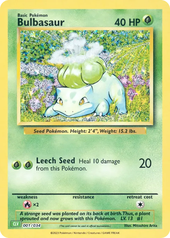 Bulbasaur - Pokémon TCG Classic - Venusaur #001