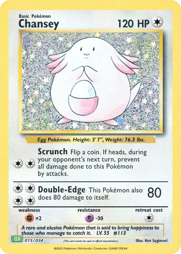 Chansey - Pokémon TCG Classic - Venusaur #015