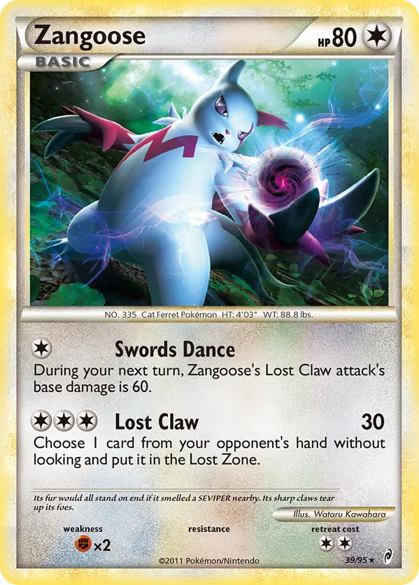 Zangoose - Call of Legends #39