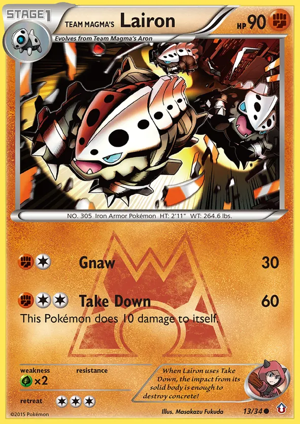 Team Magma's Lairon - Double Crisis #13